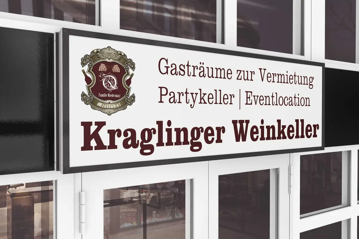 Kraglinger Weinkeller Schild - modal
